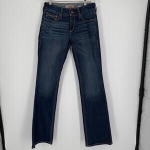 Ariat Women's Sonia Dark Wash Mid Rise Bootcut Stretch Denim SZ 27 XL EXTRA Long